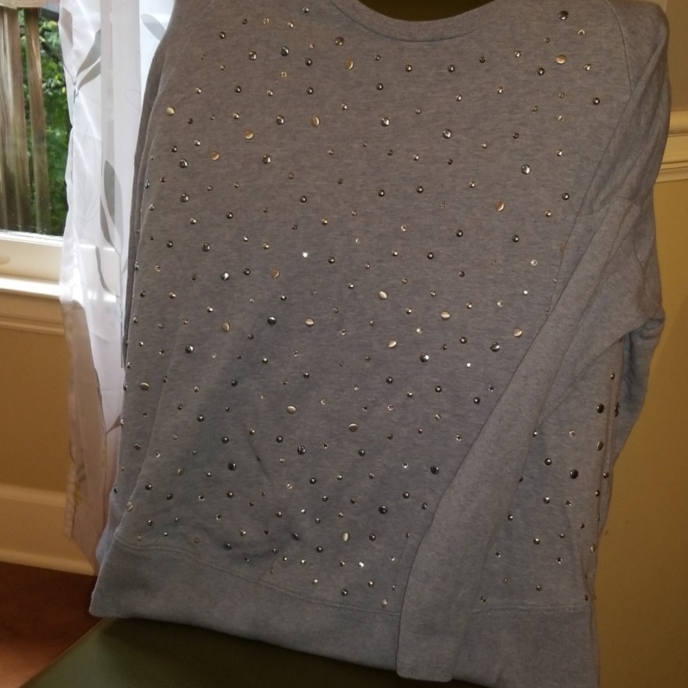 Oversized embellished sweatshirt